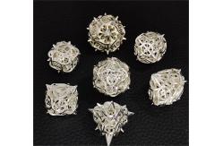 China Thorns Hollow Metal Dice Set Kusalu RPG Dragon And Dungeon DND supplier