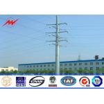 8sides 35ft 110kv Steel Utility Pole for transmission power line with single arm for sale