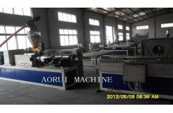 China WPC Cupboard Plastic Profile Extrusion Machinery , WPC Lounge Profile Production Line supplier