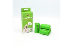 China Biodegradable Compostable Poo Bags For Dog Waste Green OEM supplier
