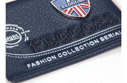 China Eco - Friendly Washable Square Engraved Metal Clothing Label With Leather Patch supplier