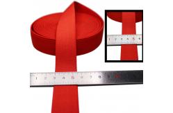 China Bodybuilding Latex Resistance Band Polyester Elastic Webbing 2.5cm Red supplier