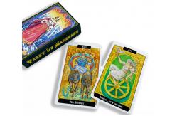China Customized Gold Foil 350gsm Coated Paper Tarot Cards 70x120mm With Tuck Box supplier