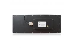China EMC Silicone Rubber Keyboard With optical Trackball Aluminum Housing supplier