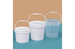 China Small 3L Round Food Grade Container Unbreakable PP Plastic Bucket With Handle Lid supplier