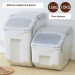 Incredible Countertop Airtight Dog Food Container Sealed Transparent Grey for sale