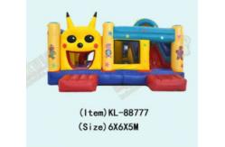 China Pikachu Theme Children Fun Park Inflatable Slide Bouncy Playground supplier