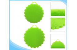 China Kitchen Cleaning Silicone Mold Tools , Silicon Sponge Brush Dish Washing Sponge Scrubber supplier