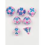 Baroque 7 Piece Polyhedral Gaming Dice Set Metal Sharp Edge For RPG