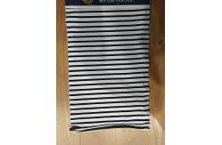 China Comfortable And Durble Smooth Striped Knit Fabric For T-Shirt supplier