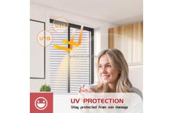 China Residential Stripe Privacy Decorative Window Film Static Cling Sticker PVC supplier