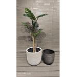Hand Carved Fiber Cement Pot Frost Resistant And Multi-functional Finishing for sale