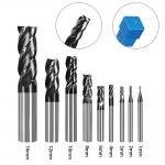 Hot Sale CNC Cutting Tools  0.2mm-20mm  Carbide End Mill 4 Flute for sale