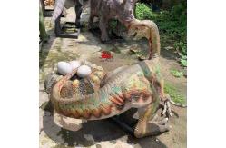 China Theme Park Equipment Realistic Animatronic Dinosaur Model Oviraptor Statue supplier