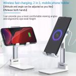 Portable Multifunctional 2 in 1 Wireless Charger Foldable Adjustable Angles Heights for sale