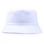 White Foldable Bucket Hat Street Headwear Outdoor Fisherman Cap For Men Woman for sale