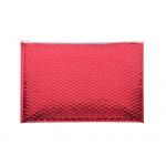 Red Shinny A3 Metallic Foil Padded Envelope Mailers Standard Pack Zipper Bubble Bag for sale