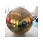 Decoration Gold Hanging Inflatable Mirror Ball Reflective Mirror Balloon for sale
