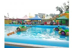 China PVC Tarpaulin Large Inflatable Water Pools , Inflatable Pool for Paddle Boat supplier
