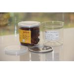 Customized Clear Plastic Cylinder Easy Open End PET Can For Dried Food / Beverage Airtight for sale