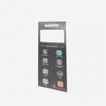 Silk Screen Customized Membrane Switches , Membrane Keypad Panel 0.2mm Thick for sale