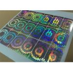 3D Round Hologram Stickers / Anti Counterfeit Sticker With Running Numbers