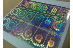 China 3D Round Hologram Stickers / Anti Counterfeit Sticker With Running Numbers supplier