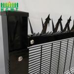 Heavy Duty Clear View Fence Panel High Security Wire Mesh 358 Anti Climb Fence With Barbed for sale