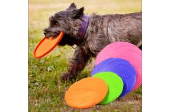 China Pet Frisbee Toy Interactive Training Toys Soft Rubber Dog Toys supplier