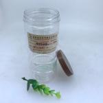 Honey Bottle Packaging 500g Clear Plastic Cylinder Matte Lamination for sale