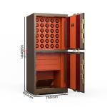 Double Compartment Jewelry Lock Box Fingerprint Lock H1680mm Safe Watch Box for sale