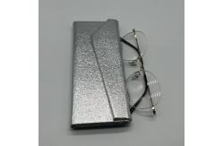 China Portable  glasses Silver Durable Foldable Sunglasses Case Envelope Style 16.1CM supplier