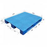 Euro Stackable Recycled Plastic Pallets 1000*1200mm Flat Top Plastic Pallets