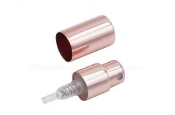 China Crimpless Rose Gold Perfume Spray Pump Aluminum Plastic With Collar For Bottles supplier