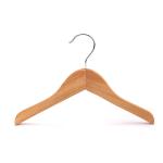 China Wholesale Small Size Garment Usage Lotus Wood Material Kids Hanger for sale