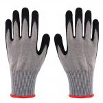A5 Cut Resistant Safety Gloves 13 Gauge Double Coated Smooth Nitrile Touchscreen Gloves