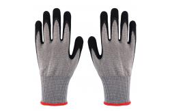 China A5 Cut Resistant Safety Gloves 13 Gauge Double Coated Smooth Nitrile Touchscreen Gloves supplier