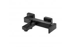 China Rust Resistant Matt Black Bath Mixer Single Lever Bathtub Faucet supplier
