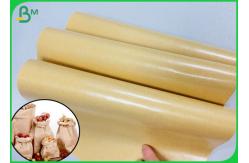 China PE Coated Food Packing Paper / PE Coated Brown Kraft Paper With FDA Certification supplier