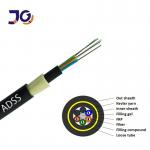 China ADSS 12 24 48 Core Span 100m 200m Armid Yarns Outdoor Fiber Optic Cable for sale