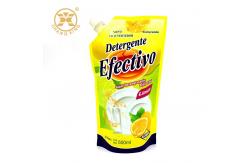 China 2L 5L Fabric Softener Tanding Pouch With Spout LDPE Liquid Detergent Bag supplier