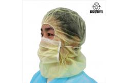 China Nonwoven Disposable Balaclava Hood Catering Hats With Mask supplier