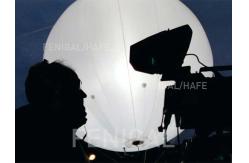 China Cinematographic HMI Or LED Lighting Balloon Sphere / Ellipse 4000w Daylight supplier