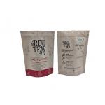Digital Printing 4oz Loose Tea Smell Proof Plastic Bags Stand Up Matte Finished Pouch for sale