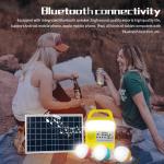 ABS SRE-589 FM Radio Solar Light Kits Led Lamp With Solar Panel for sale