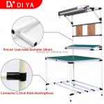 Flexible Lean Pipe ESD Table Workbench For Industrial Assembly Line for sale