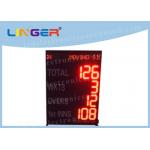 Customized Size / Layout Electronic Sports Scoreboard For Cricket 110V ~ 240V for sale