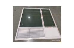 China Custom Aluminum Alloy Fixed Glass Window With Air Conditioning Vent supplier