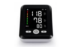 China Black Home Blood Pressure Device Automatic Shutdown With One Button Measurement supplier