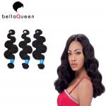 Double Drawn 100 Indian Remy Human Hair No Tangle And No Shedding for sale